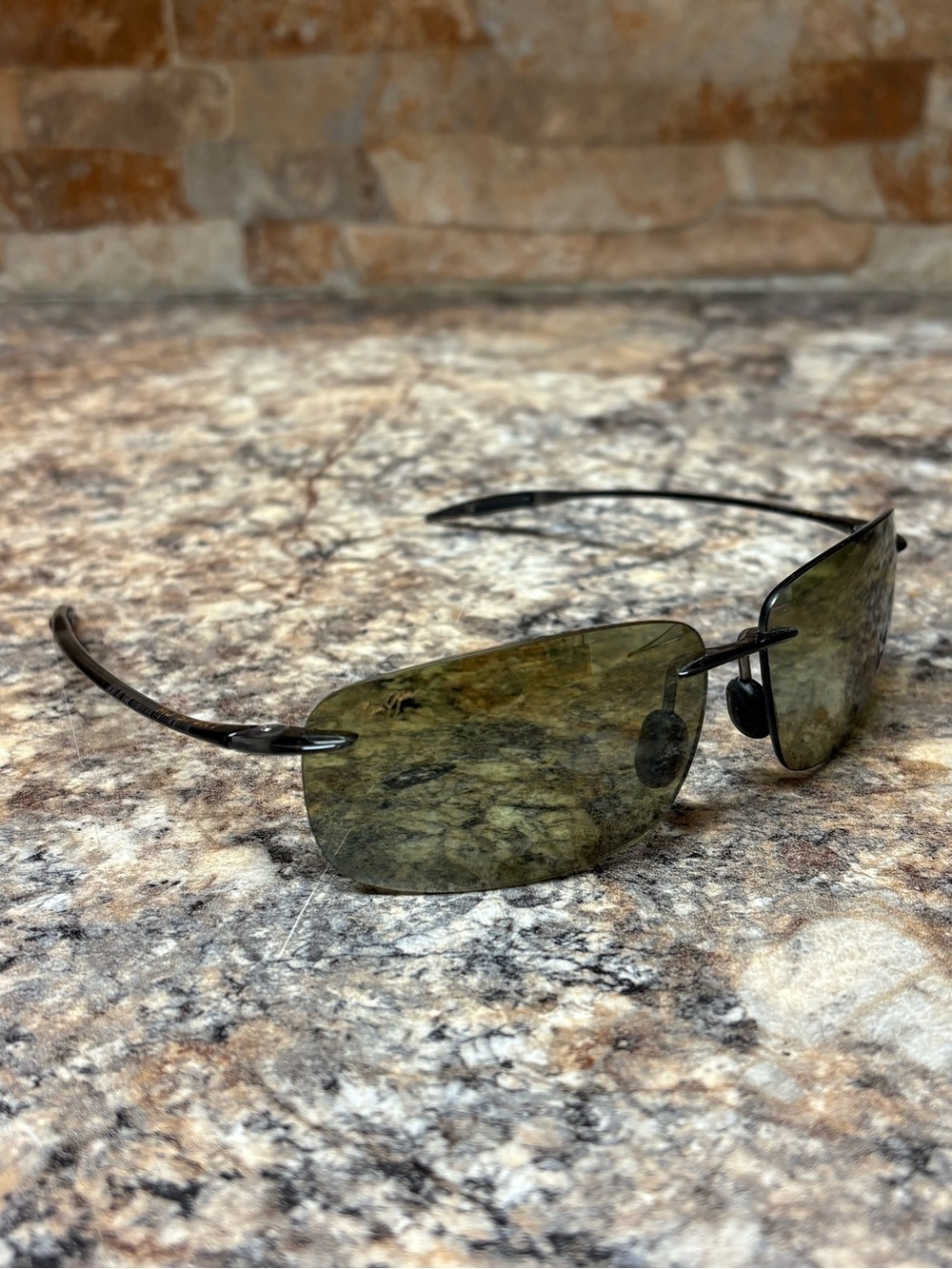 Maui Jim MJ Sport BreakWall Polarized Rimless Sunglasses